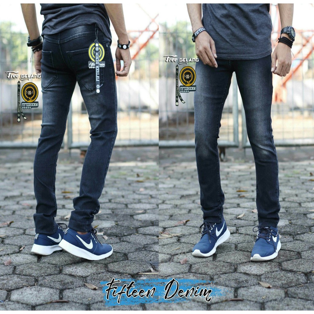 Jual Celana Jeans Pria Panjang ORIGINAL Model Stretch Slimfit Jeans ...