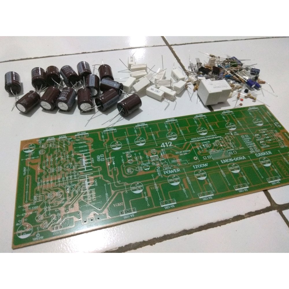 Jual Power Amplifier Yiroshi Built Up 3U Sanken 412 DIY Kit Termurah