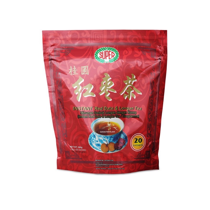 Jual Super Instant Red Date & Longan Tea / Teh Angco Isi 20 Sachet @18 ...