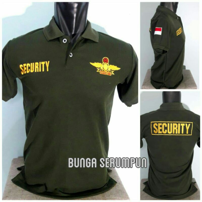 Jual KAOS SECURITY WINGS HIJAU ARMY - KAOS KERAH SECURITY WINGS HIJAU ...