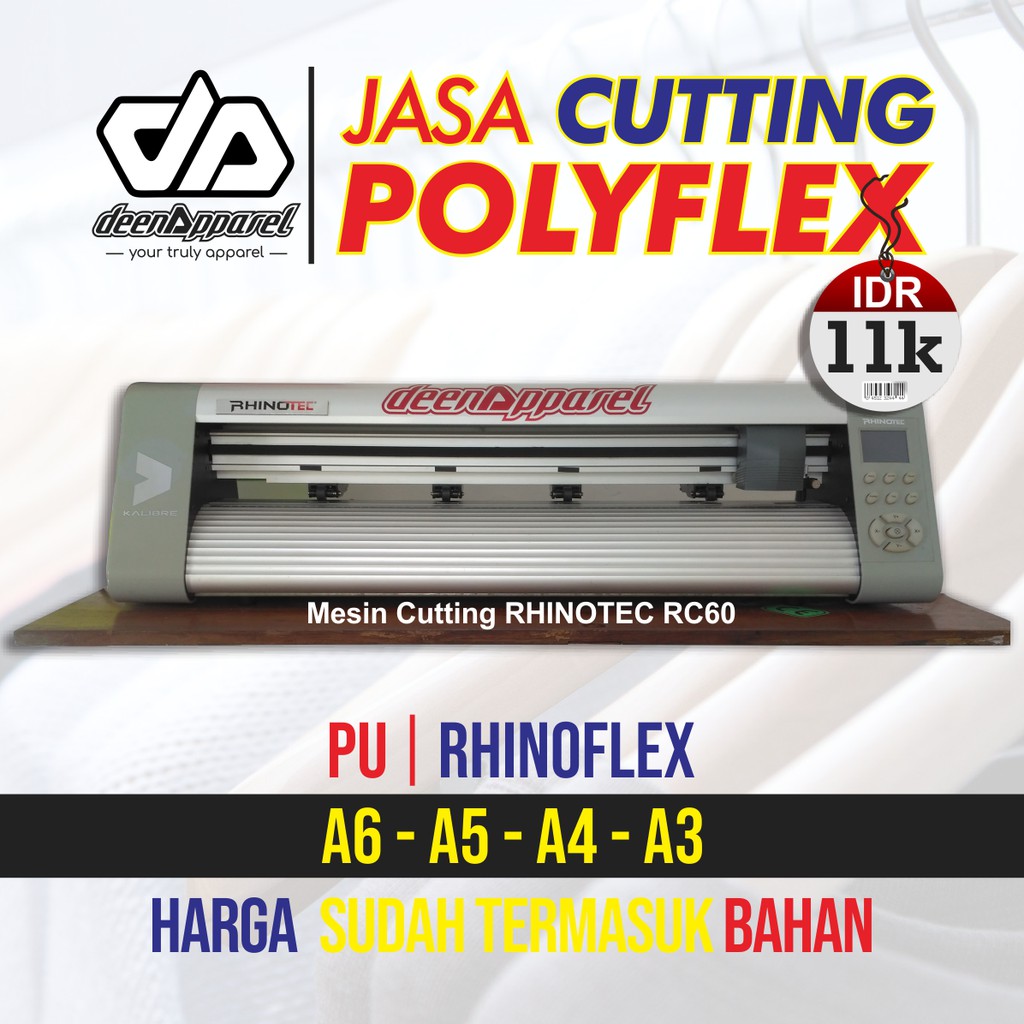 Jual Jasa cutting polyflex PU | ukuran A6 A5 A4 A3 | Sablon satuan ...