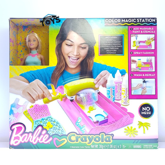 Barbie crayola 2024 magic station