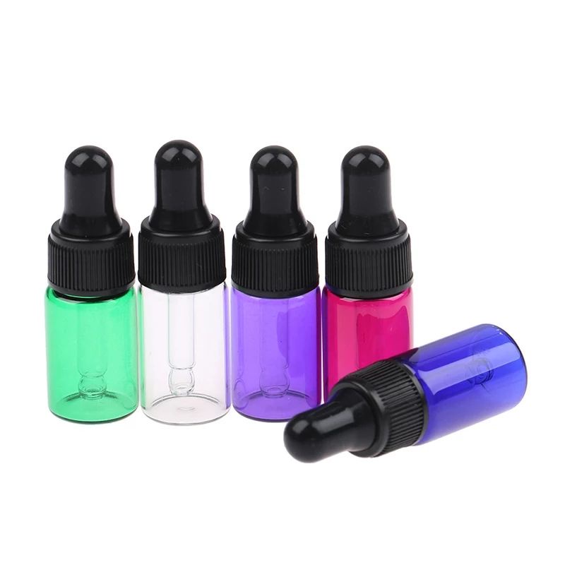 Jual Botol kaca pipet 1,2,3ml warna - Perfume bottle - Essential oil ...