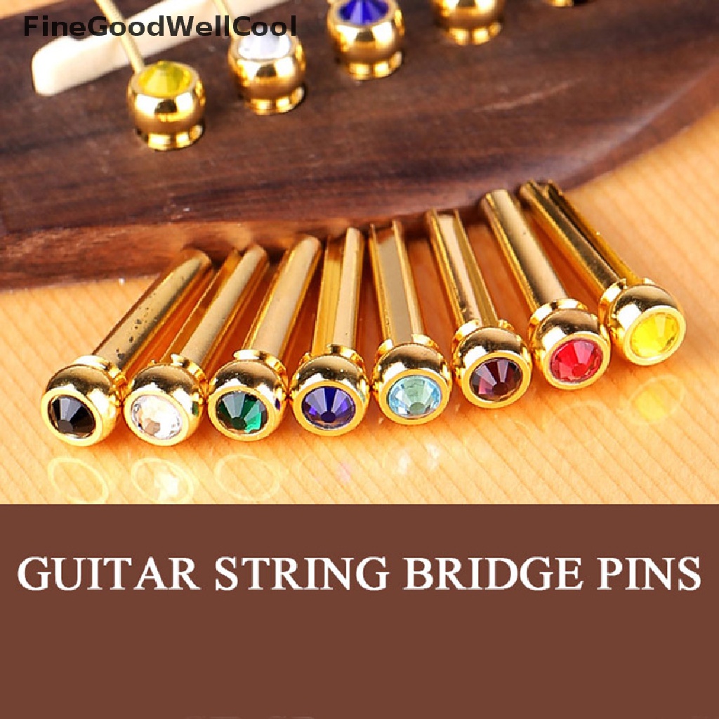 Jual Fwid 1pc Pin Bridge Senar Gitar Akustik Bahan Tembaga Kuningan ...