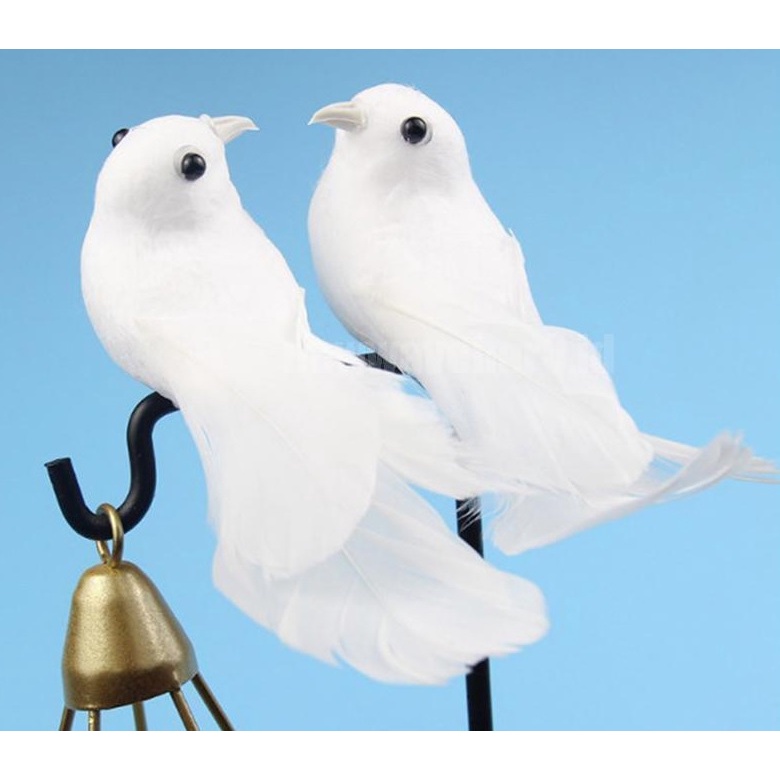 Jual CCA08 Topper Dove Miniatur Burung Merpati Hiasan Kue Dekor Taman ...
