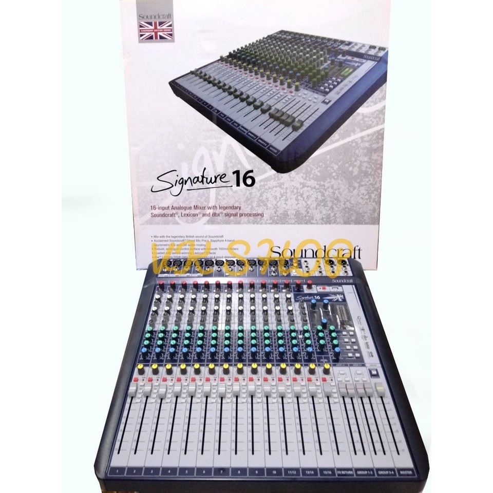 Jual MIXER AUDIO SOUNDCRAFT SIGNATURE 16 / SIGNATURE16 TERBAIK | Shopee ...