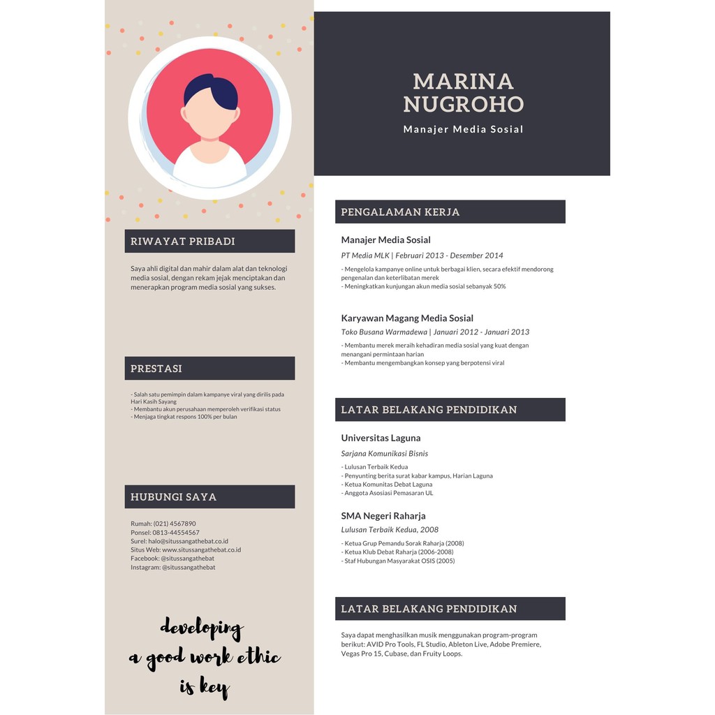 Jual SOFTFILE DESAIN CV / RIWAYAT HIDUP | Shopee Indonesia