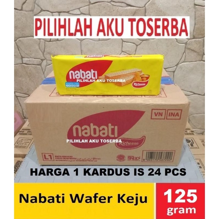 Jual Bw Richeese Nabati Wafer Keju 130 Gr - ( Harga 1 Dus Isi 24 Pcs ...