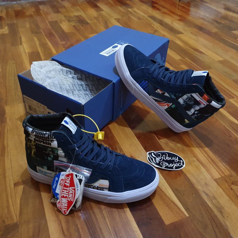 Vans blue outlet note shoes