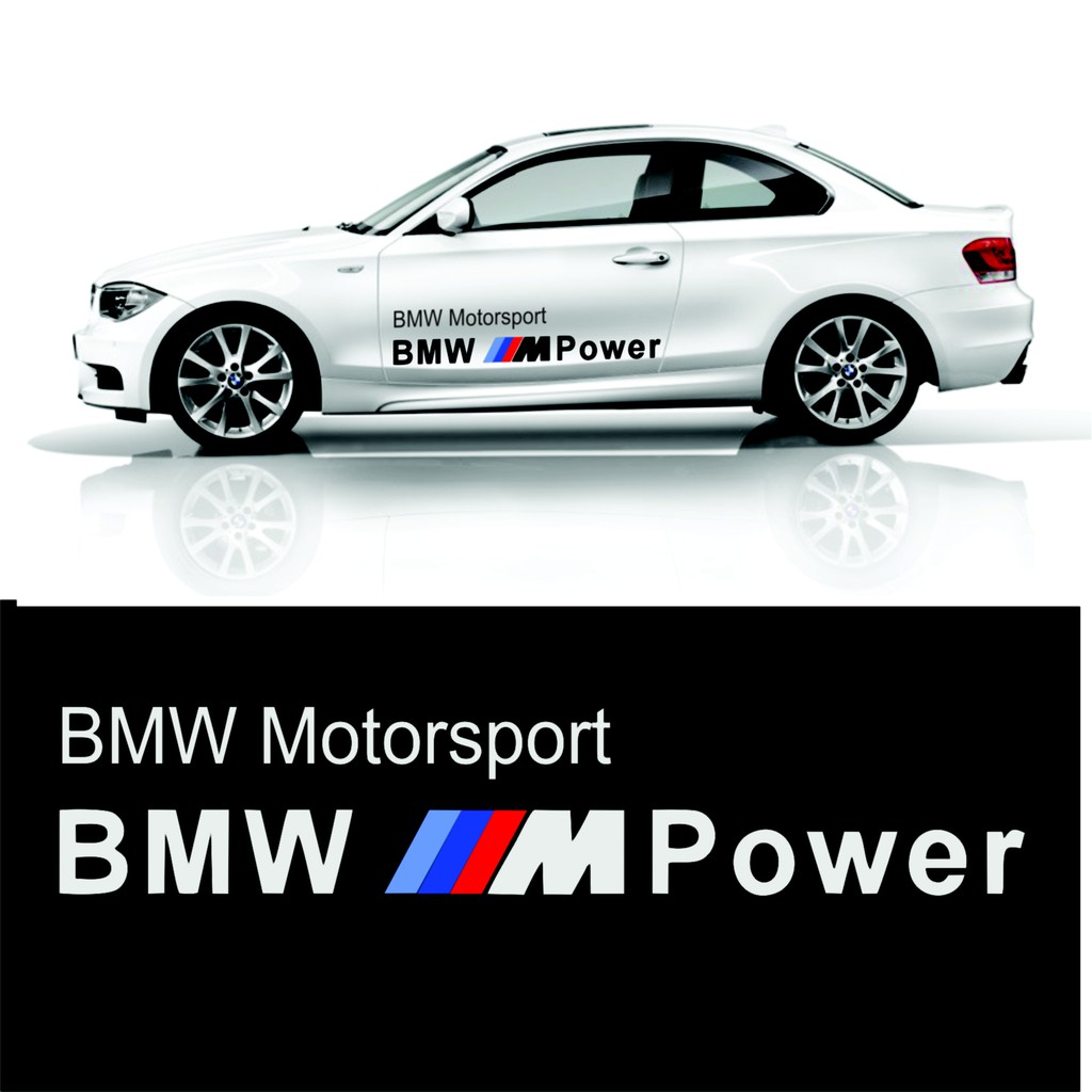 Jual Sticker Cutting Samping BMW M Power | Shopee Indonesia