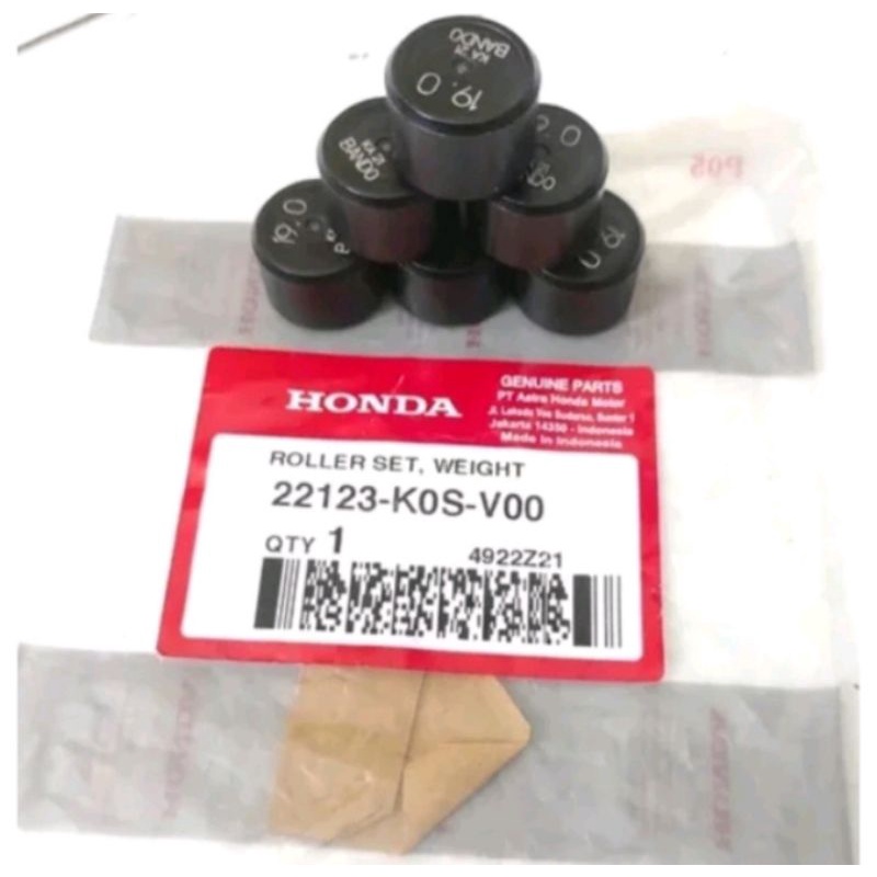 Jual 22123-K0S-V00' HGP AHM 100% ORIGINAL 100% ROLLER WEIGHT SET 19 ...