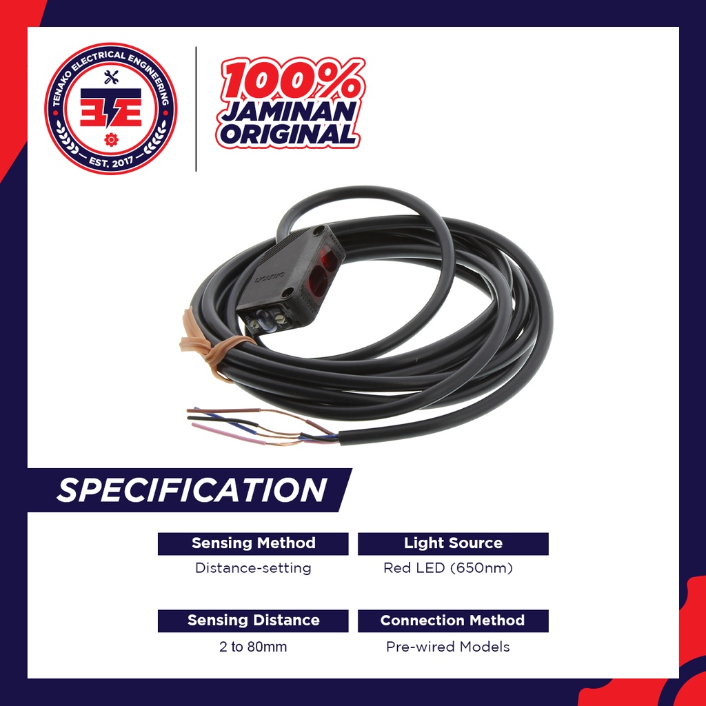 Jual Omron E3Z-LS63 Distance-Settable Photoelectric Sensor Original ...
