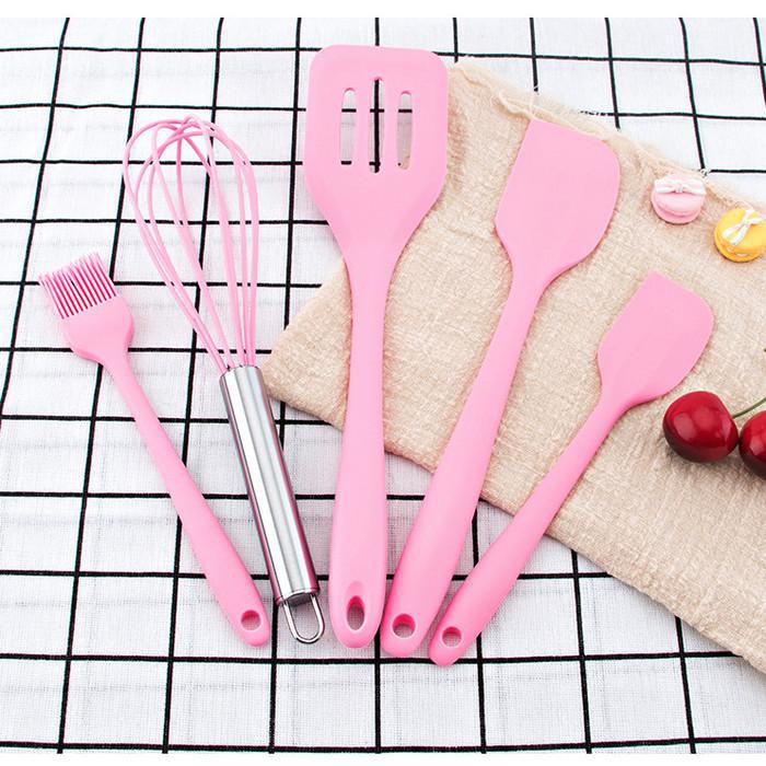 Jual Spatula Silicone Set 5 in 1 Sutil Set Silikon [JY] | Shopee Indonesia