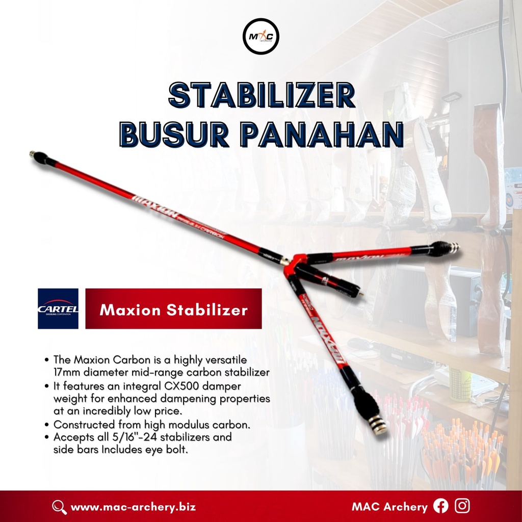 Jual cartel maxion stabilizer set stabilizer busur panahan anak panah