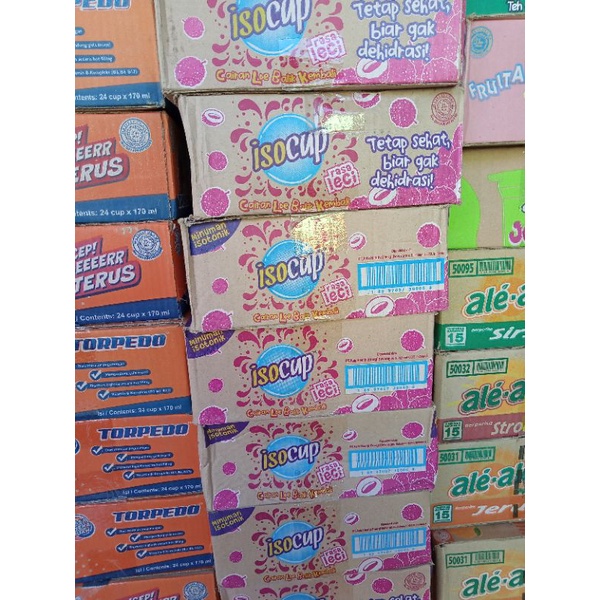 Jual ISO CUP Rasa Leci 175ml 1Dus isi 24pcs | Shopee Indonesia