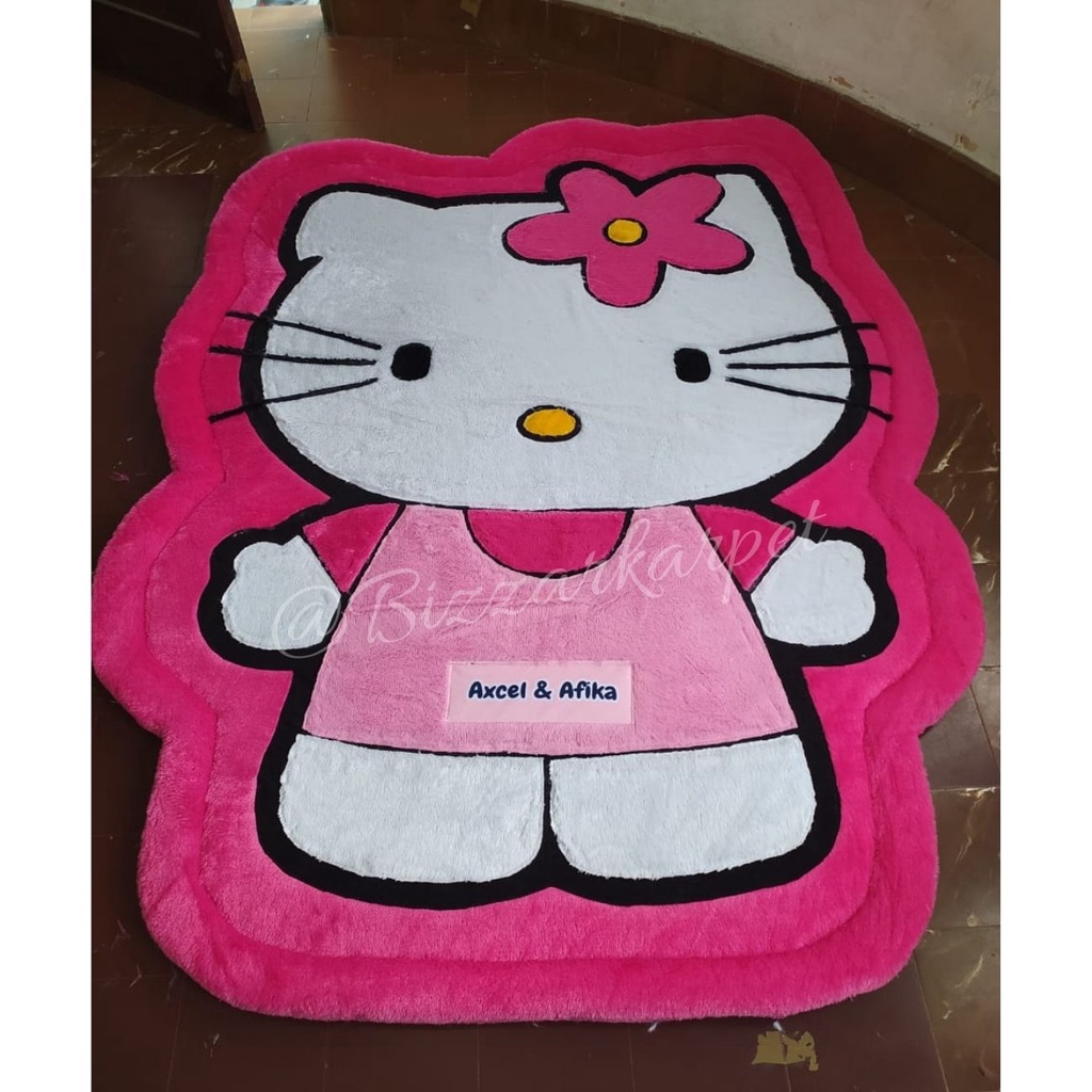 Jual Karpet Karakter Bulu Rasfur Motif Hello Kitty Ukuran 200cm ...