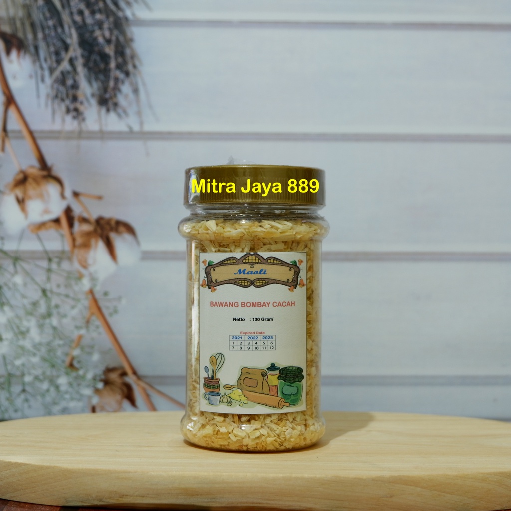 Jual Bawang Bombay Cacah 100 gram / Onion Minced Dry / Onion Flakes