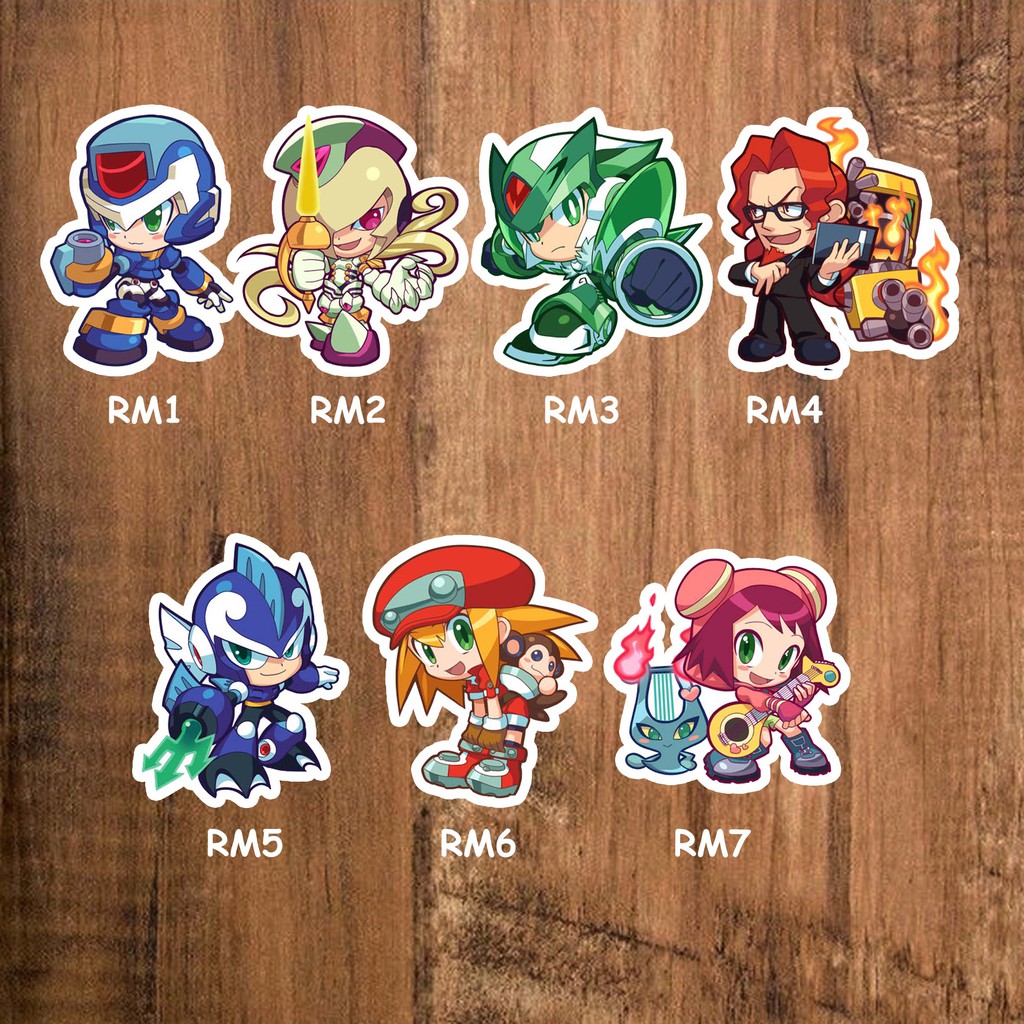 Jual sticker stiker anime lengkap rockman | Shopee Indonesia