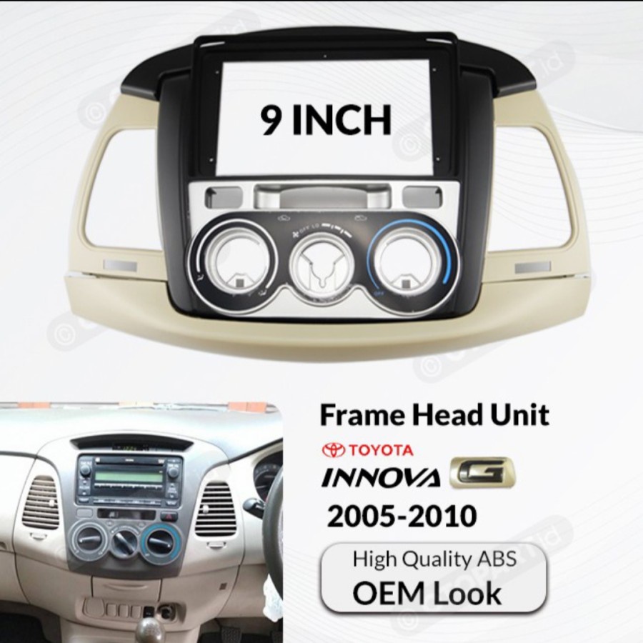 Jual Frame Headunit OEM Toyota Innova Type G 2005-2010 9