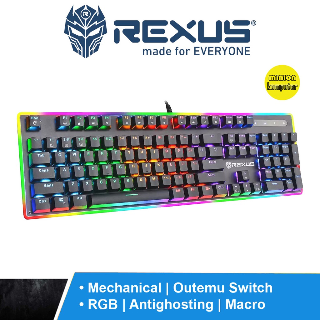 Jual Rexus Legionare MX10 Fullsize RGB Mechanical Gaming Keyboard ...