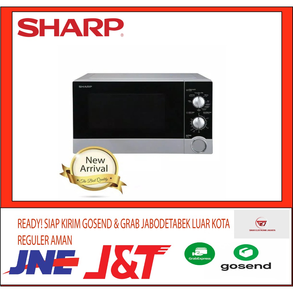 Sharp Microwave R 223DA BK 23 Liter Low Watt Hemat Listrik Garansi