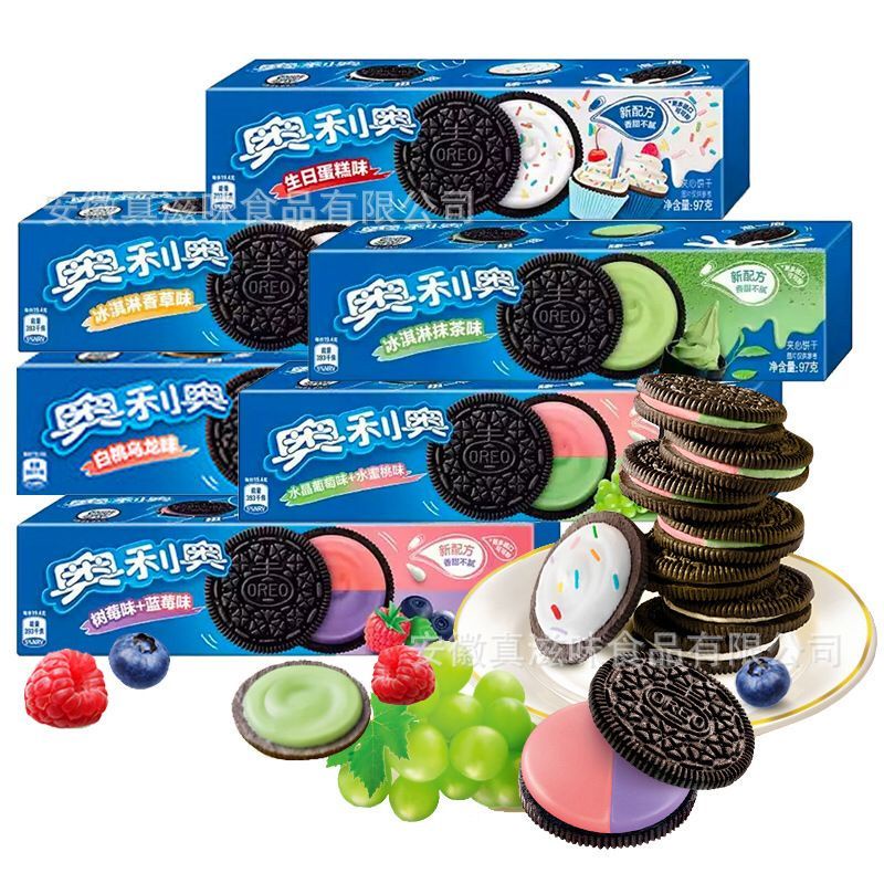 Jual OREO Rasa buah import 97gr 奥利奥 | Shopee Indonesia