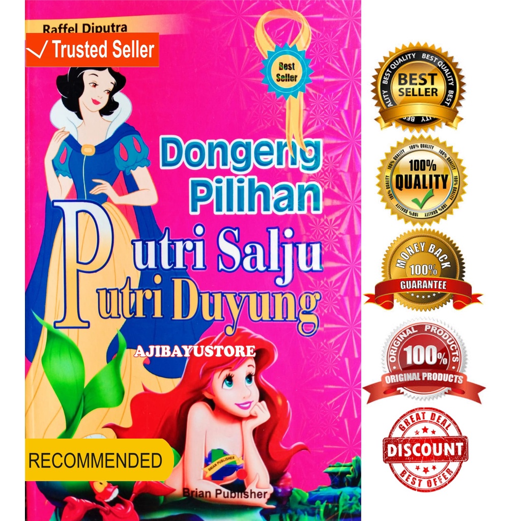 Jual Buku Cerita Anak Dongeng Pilihan Putri Salju Putri Duyung Raffel ...