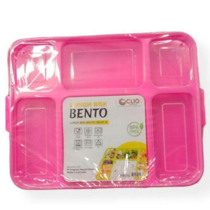 Jual Lunch Box Clio Bento Sekat Lunch Box Clio Plastik Tempat Makan