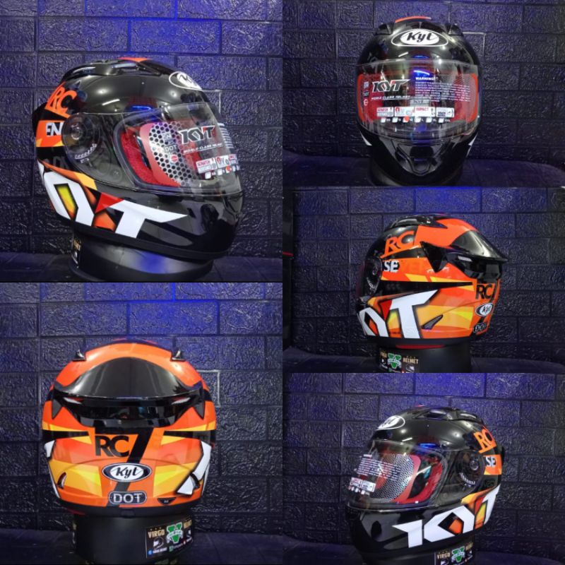 Helm Full Face Kyt Rc7 Motogp KYT KX-1 Race GP Bastianini IDN Rep