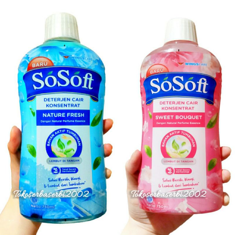 Jual SOSOFT DETERJEN CAIR 750ML | Shopee Indonesia