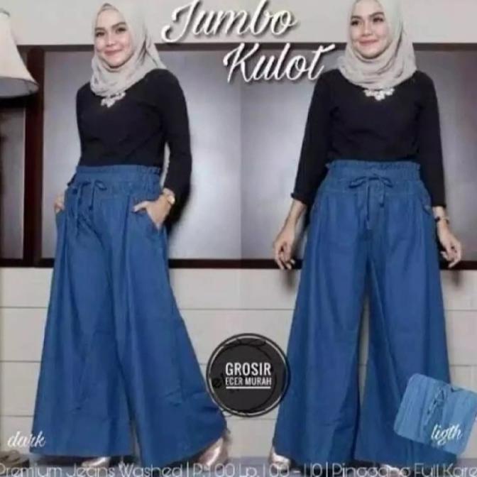 CELANA KULOT LEVIS WANITA JUMBO TERBARU