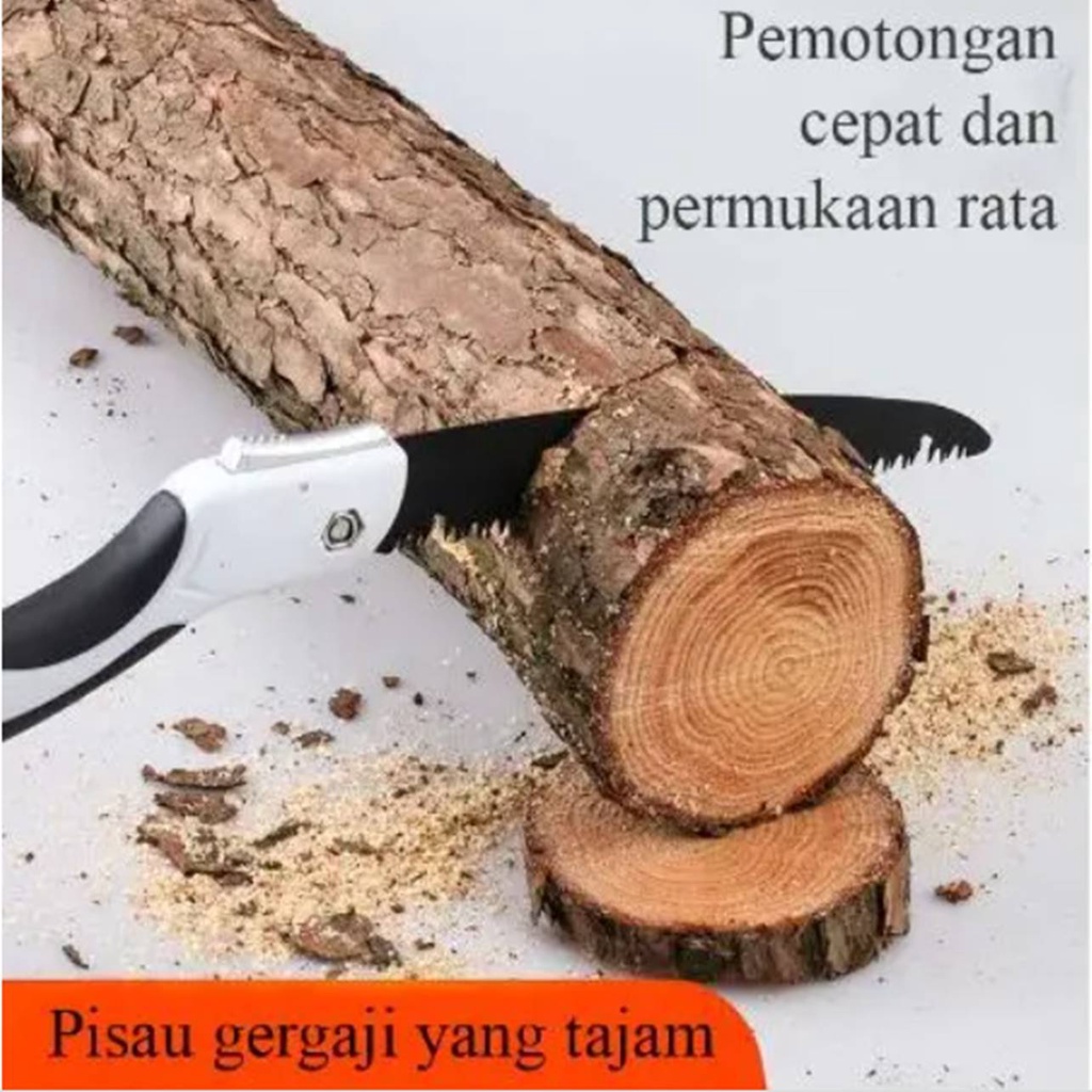 Jual F Gergaji Potong Kayu Lipat Super Tajam Ukir Triplek Bonsai Mini Genggam Portable Original