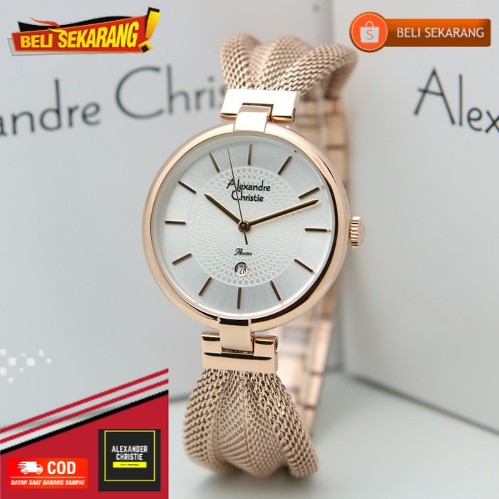 Jual Garansi Anda Uang Kembali Jam Tangan Wanita Cewek Alexander Alexandre Alexsander Christie 7599