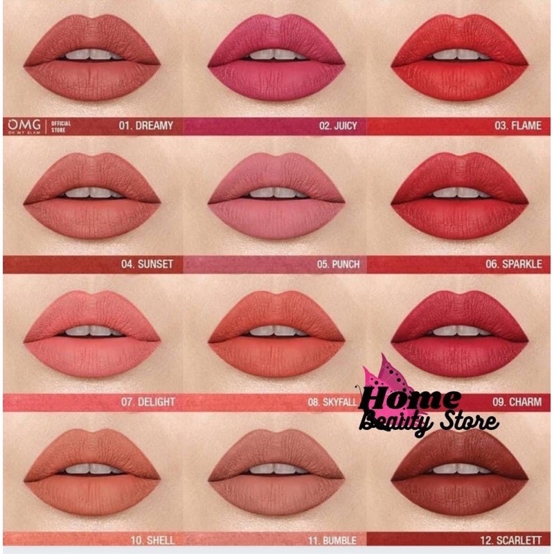 Jual OMG Oh My Glam Matte Kiss Lipcream Lip Cream Lipmatte Lip Matte