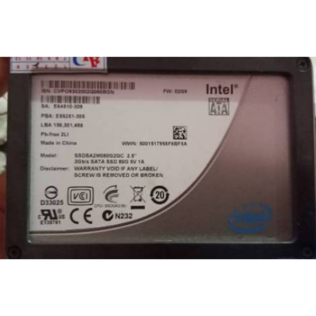 Ssd hot sale 80 gb