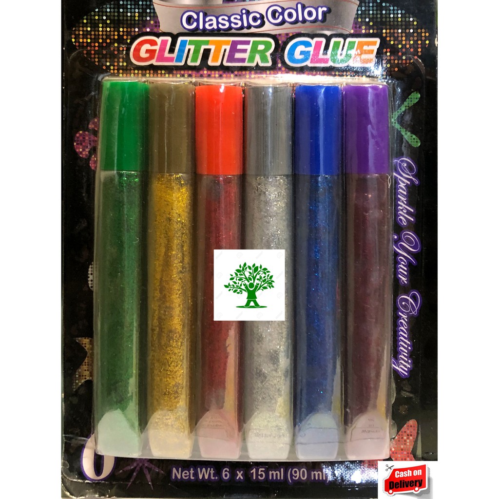 Jual Lem Glitter 6 Warna @ 15 ML (km) | Shopee Indonesia