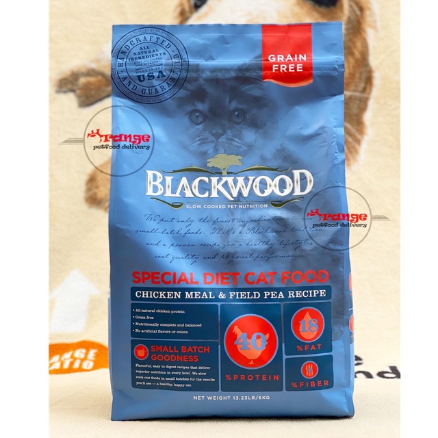 Jual blackwood grain free adult cat food 6 kg chicken meal field