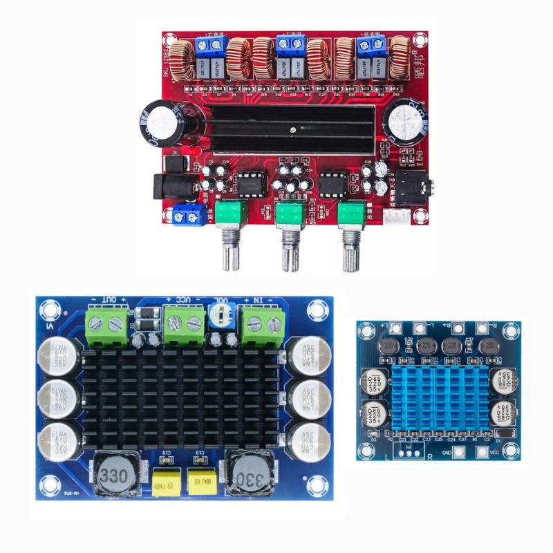 TECNOULAB 2 Pièces XH-M562 TPA3116D2 Amplificateur Audio Numerique Dc 12 V 24 V 2x50 W Double Canal