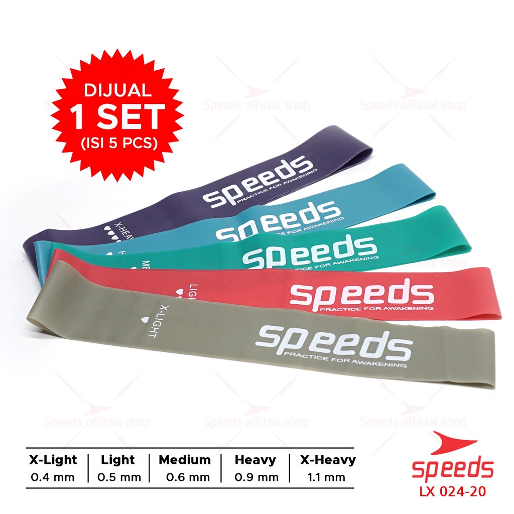 Jual SPEEDS Tali Elastis Fitness Karet Loop Bands Resistance Bands