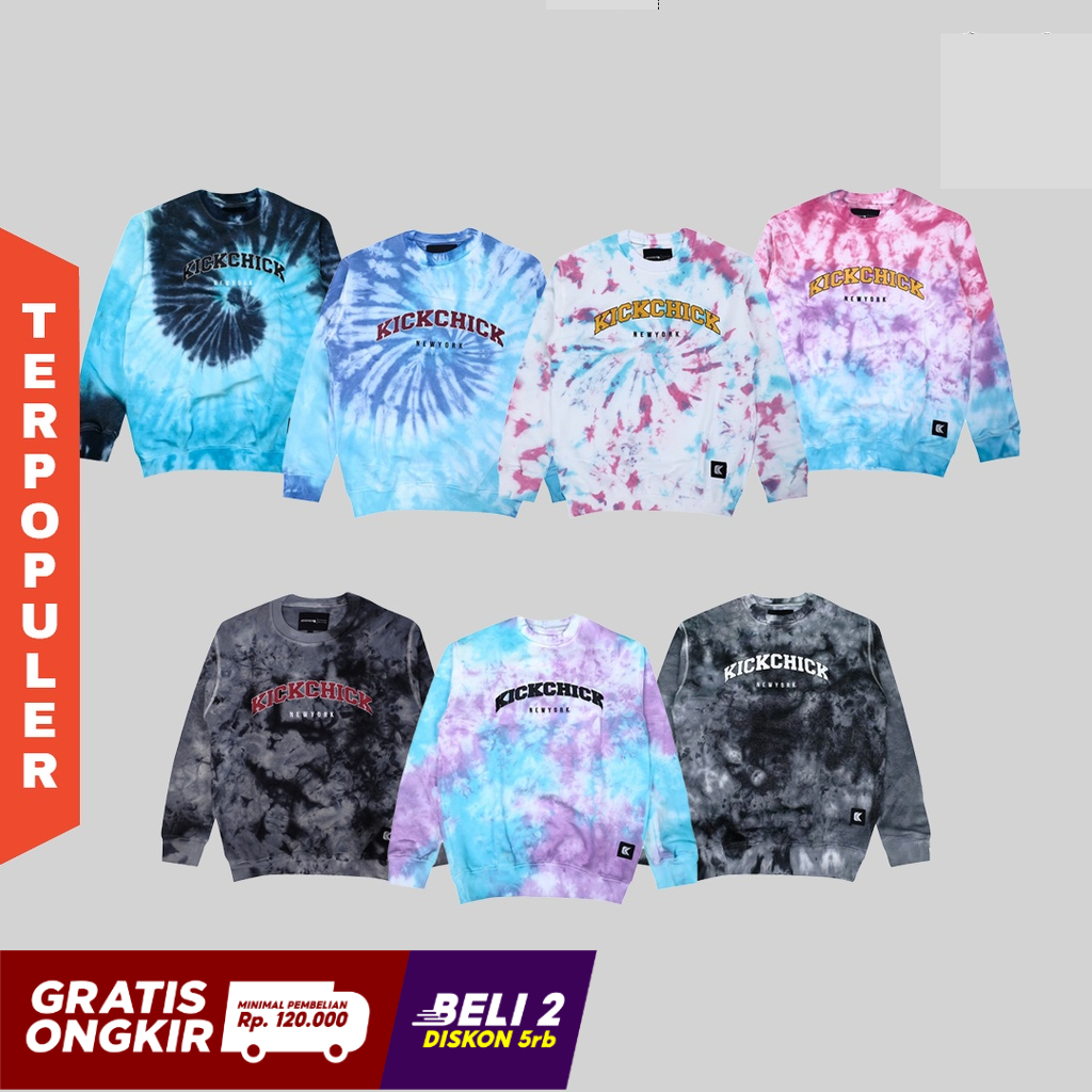 Jual Kickchick Crewneck Tie Dye Series Sweater | Sweatshirt | Outerwear