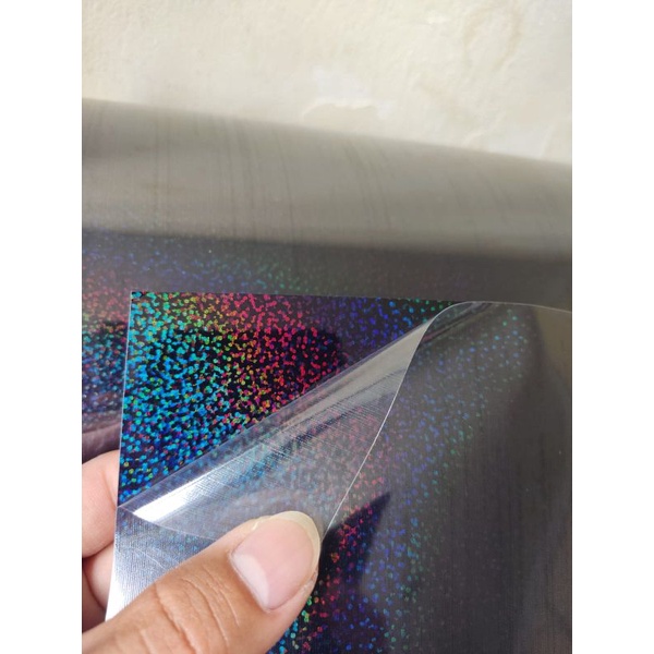 Jual Polyflex Hologram Gold Silver Dan Black Premium Quality Meteran ...