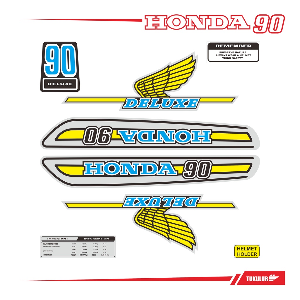 Jual STIKER STRIPING HONDA C90 KLASIK | Shopee Indonesia