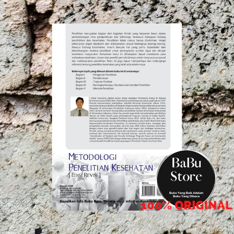Jual Buku METODOLOGI PENELITIAN KESEHATAN - I Ketut Swarjana - ANDI ...