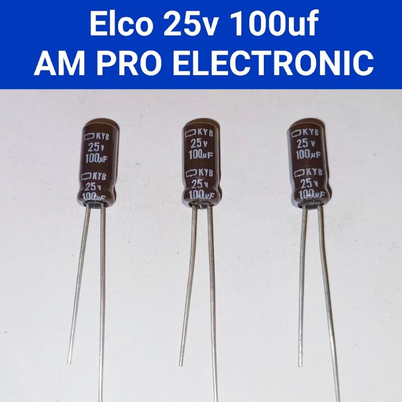 Kaiserberg 100µF 25V Aluminium-Elektrolytkondensator | 5 Stück Radial | -40°C Bis +105°C Für Audio & Power