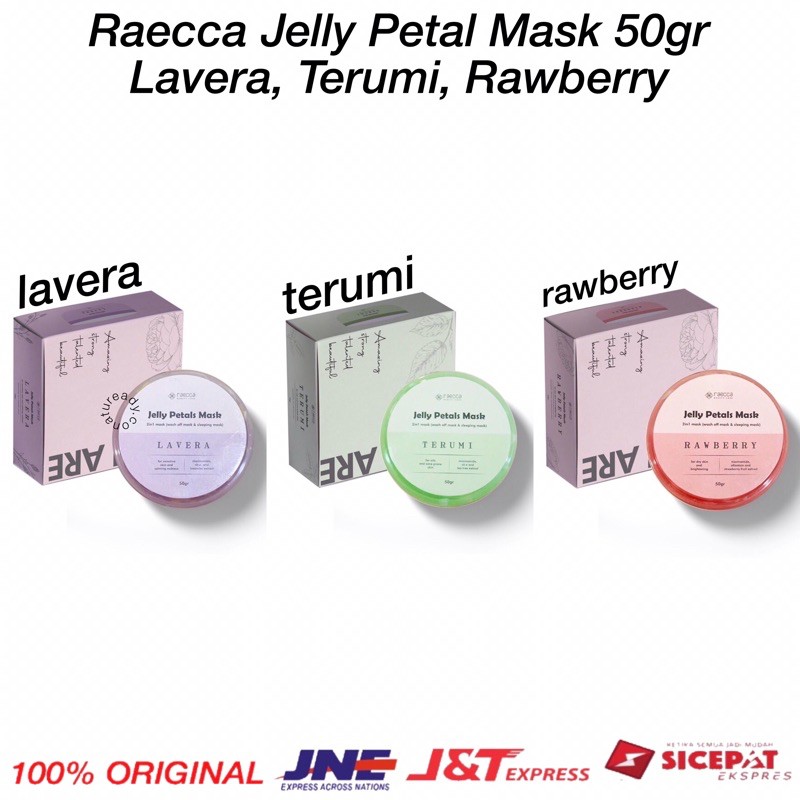 Jual [FULL SIZE] Raecca Jelly Petal Mask Terumi Lavera Rawberry ...