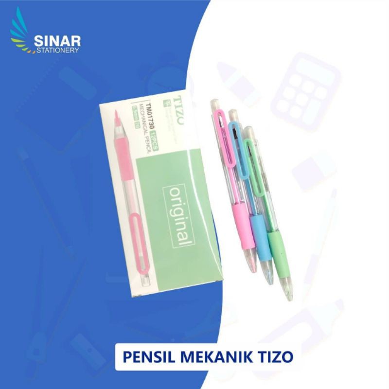 Jual Pensil Mekan Tizo Tm01730 Pensil Mekanik Pensil Cetek Isi Shopee