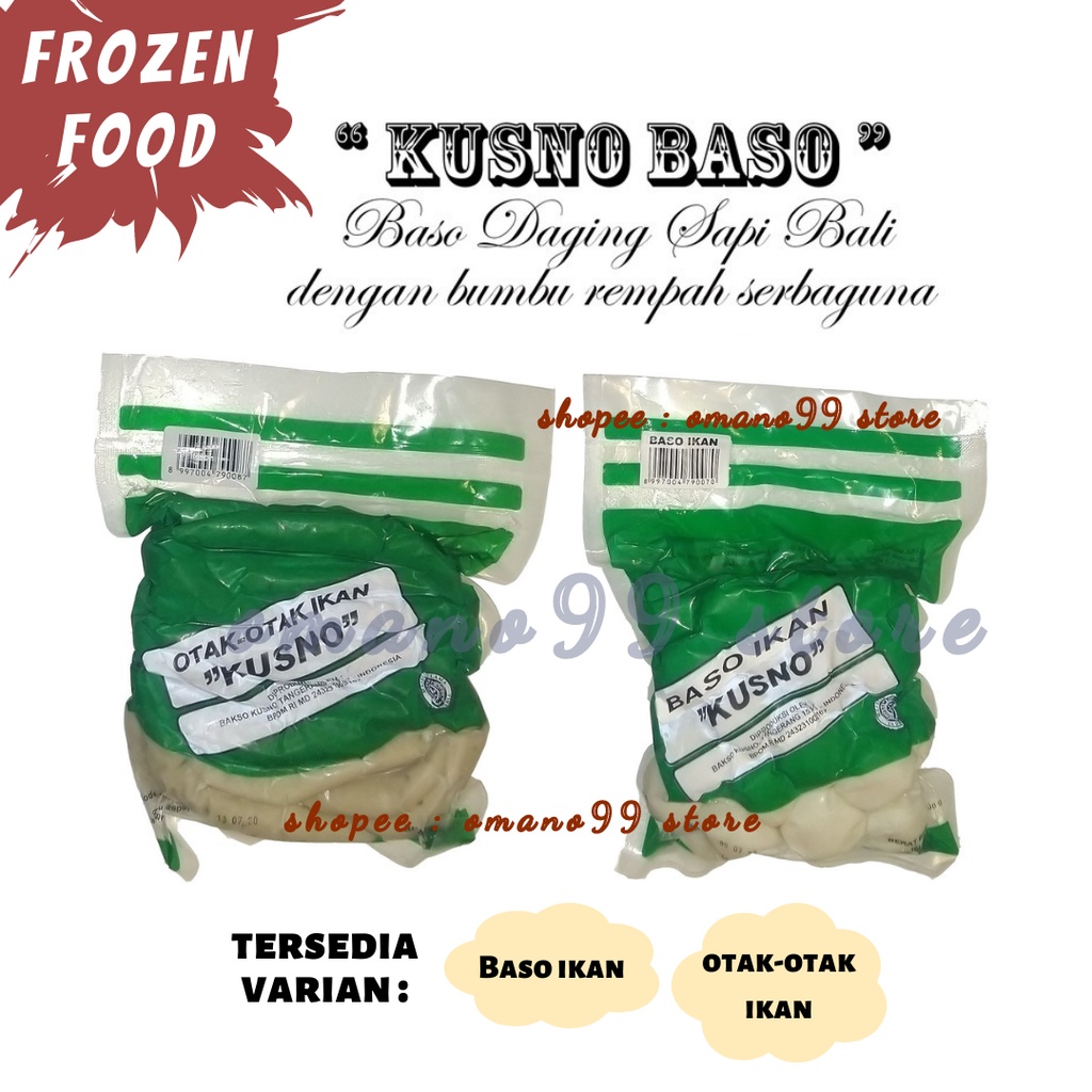 Jual Baso Kusno Baso Ikan Otak Otak Ikan 1kg Shopee Indonesia