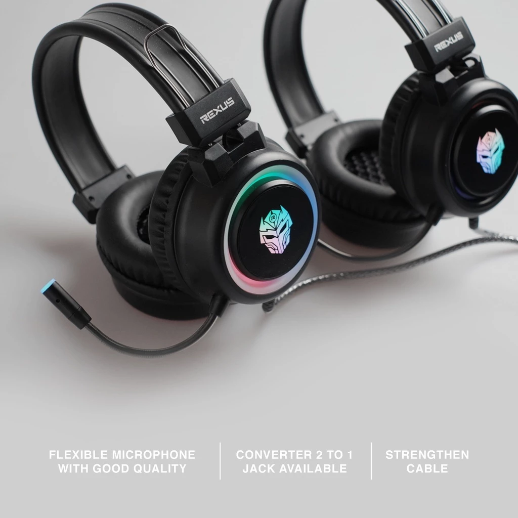 Rexus Headset Gaming Vonix F30 FREE Splitter