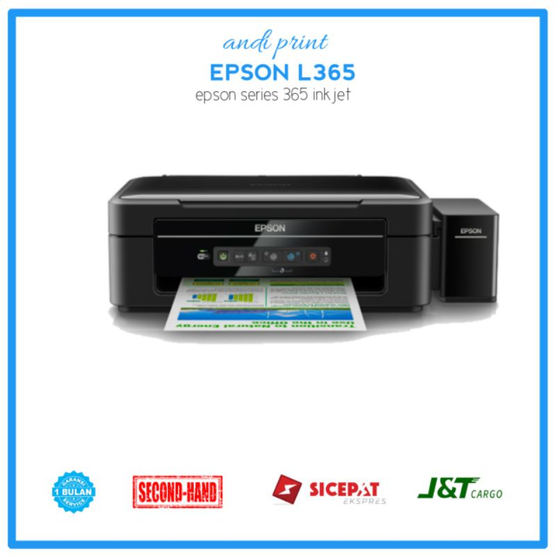Jual Printer Epson L365 Color Print Scan Copy Tinta Baru Nozzle Full Shopee Indonesia 3653