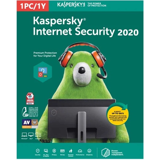 Jual KASPERSKY INTERNET SECURITY 2020 1 DEVICE 1 YEAR (INSTALASI TANPA ...